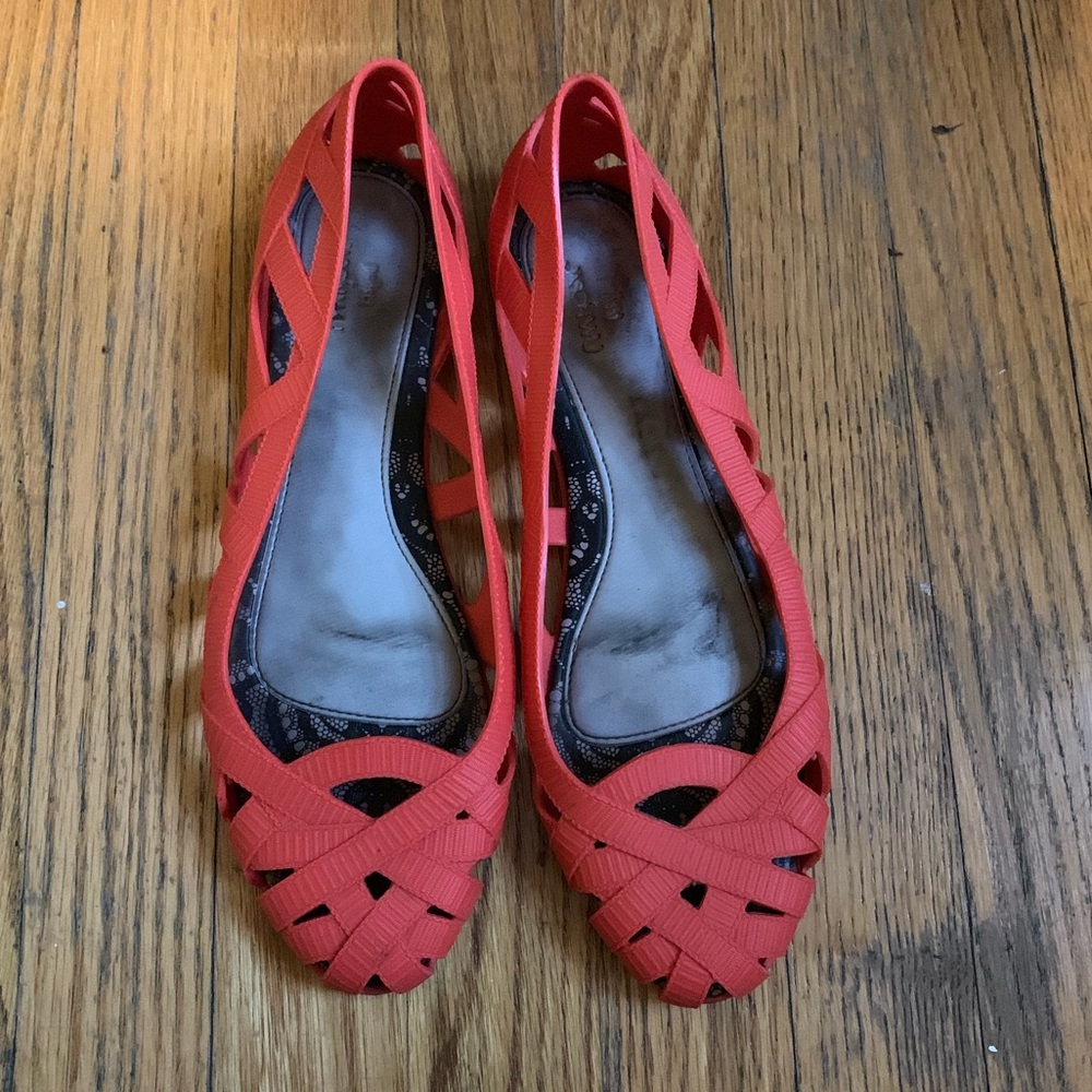 Coral Melissa + Jason Wu flats